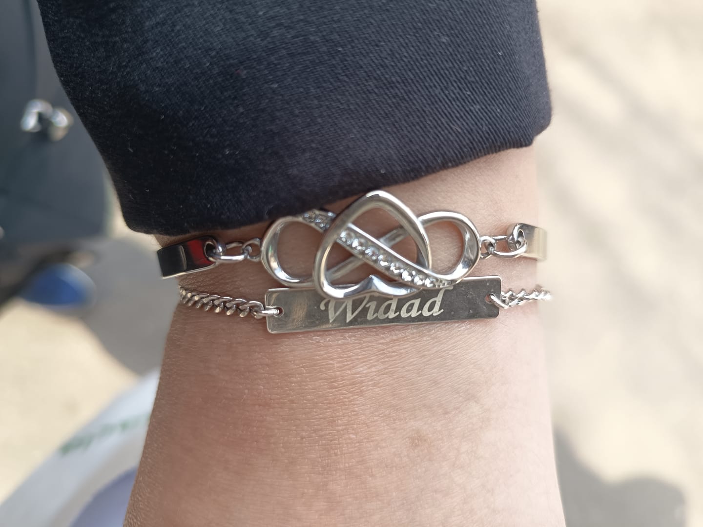 Customer photo review of Bracciale con incisione