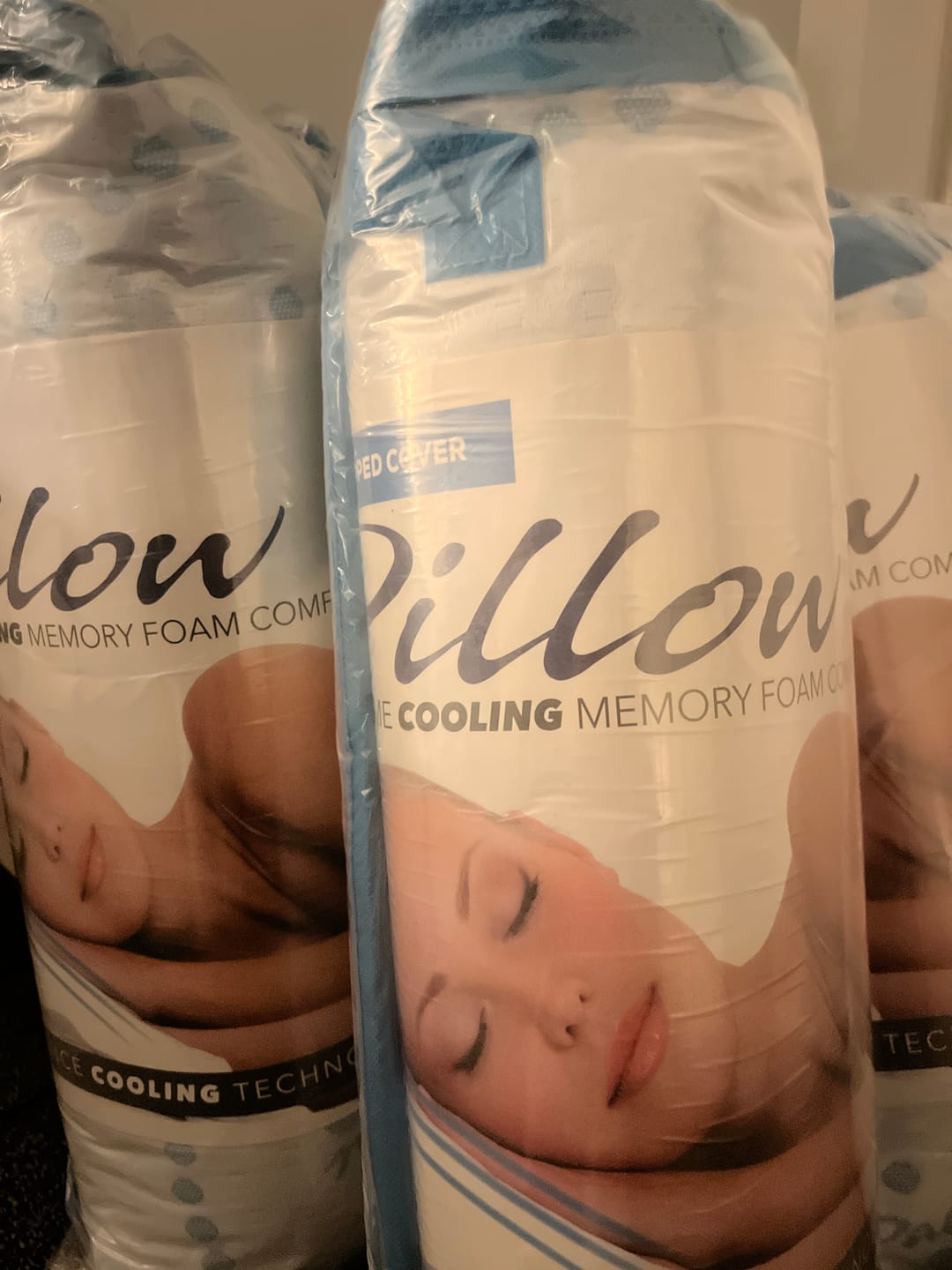 Customer photo review of Cool Memory Foam Pillow