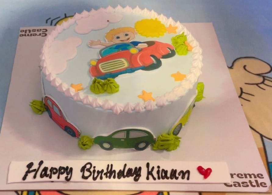 Customer photo review of Cars Theme photo cake
