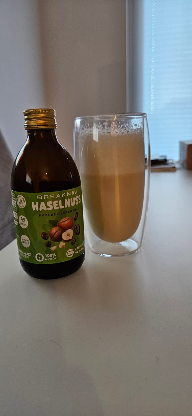 Customer photo review of Haselnuss Latte Kaffeekonzentrat