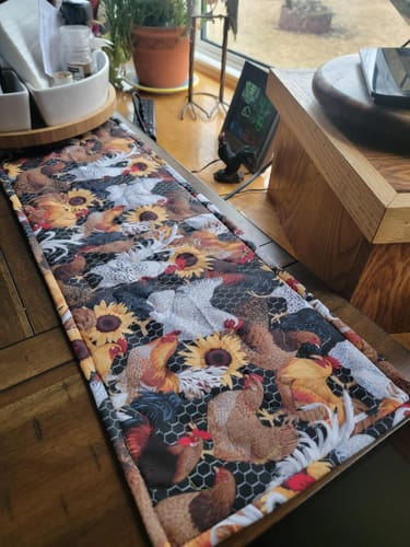 Customer photo review of Q'nique 16X Elite Longarm Quilting Machine, Grace Company