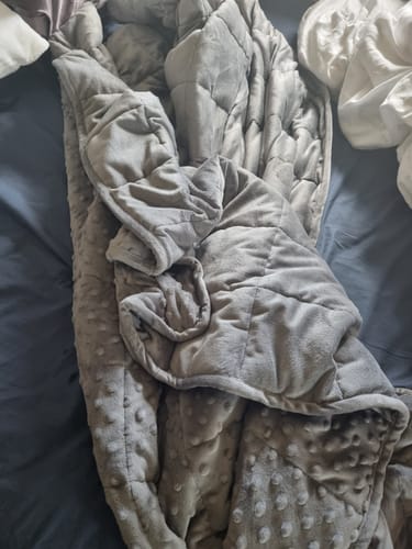 Customer photo review of Weighted Throw