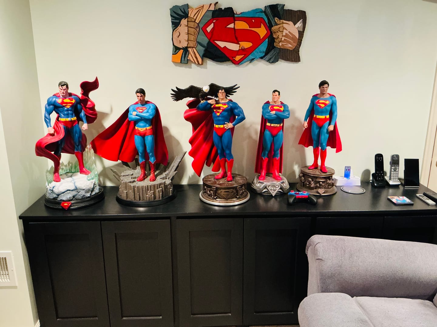 Customer photo review of SUPERMAN THROUGH THE YEARS POSTER
