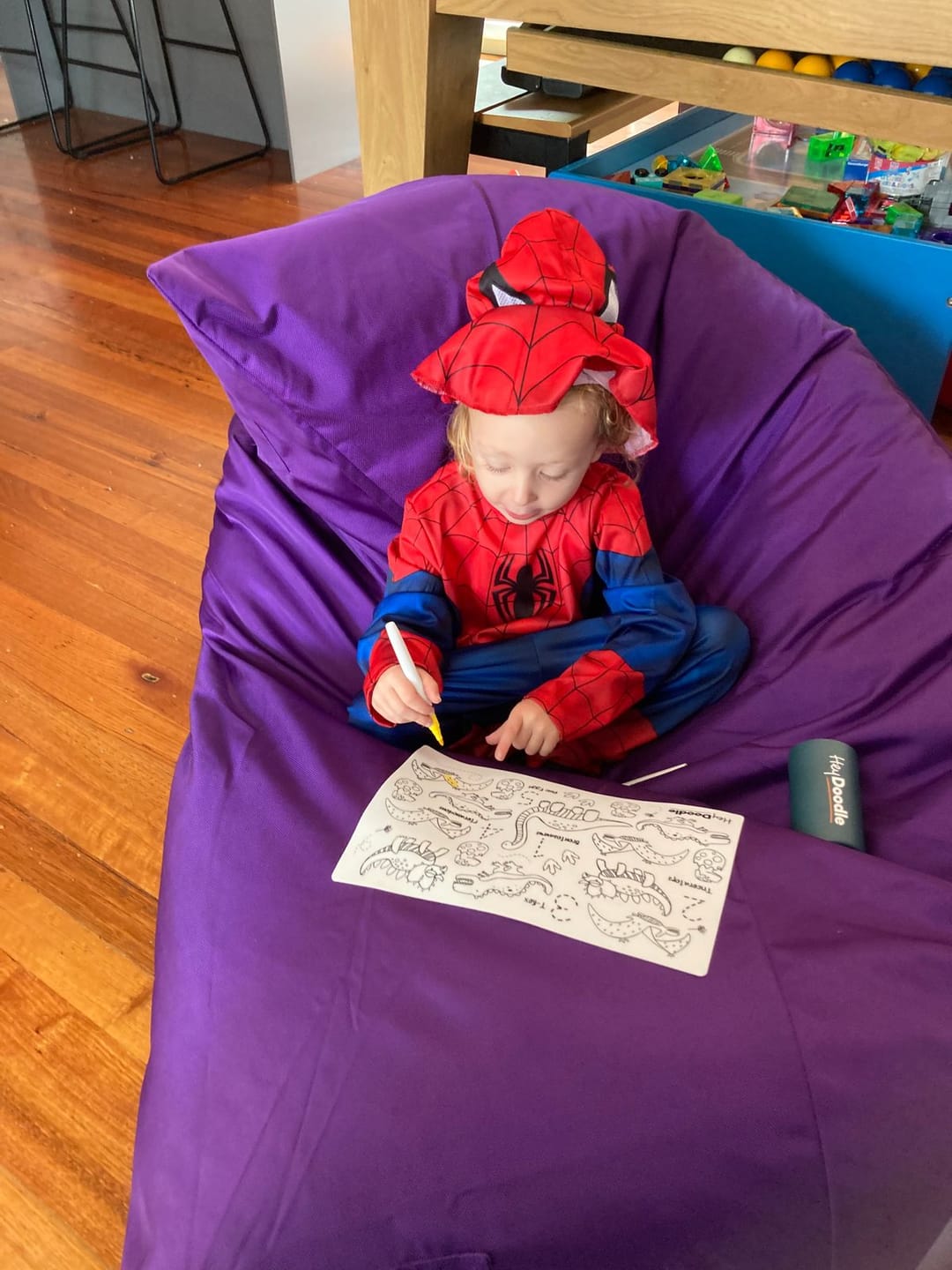 Customer photo review of Aussie Animals Mini Colouring & Doodle Mat