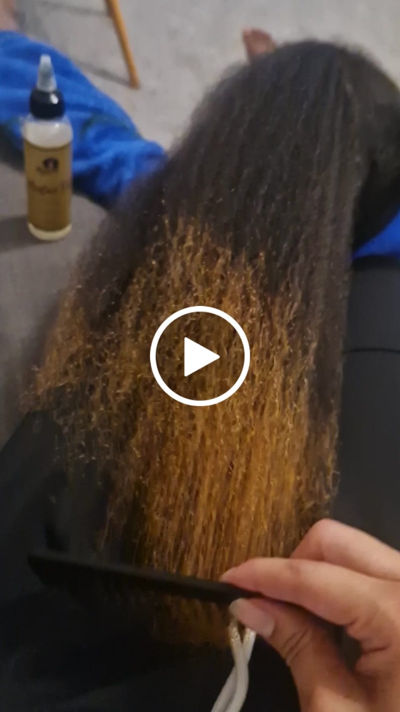 Customer video review of 100% Natural Hair Growth / Thickening Oil