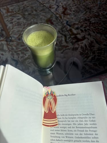 Customer photo review of Premium Matcha Latte Powder