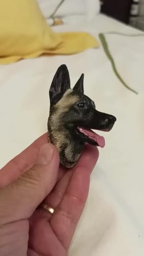 Customer photo review of Personalized Custom Pet Keychain/Magnet