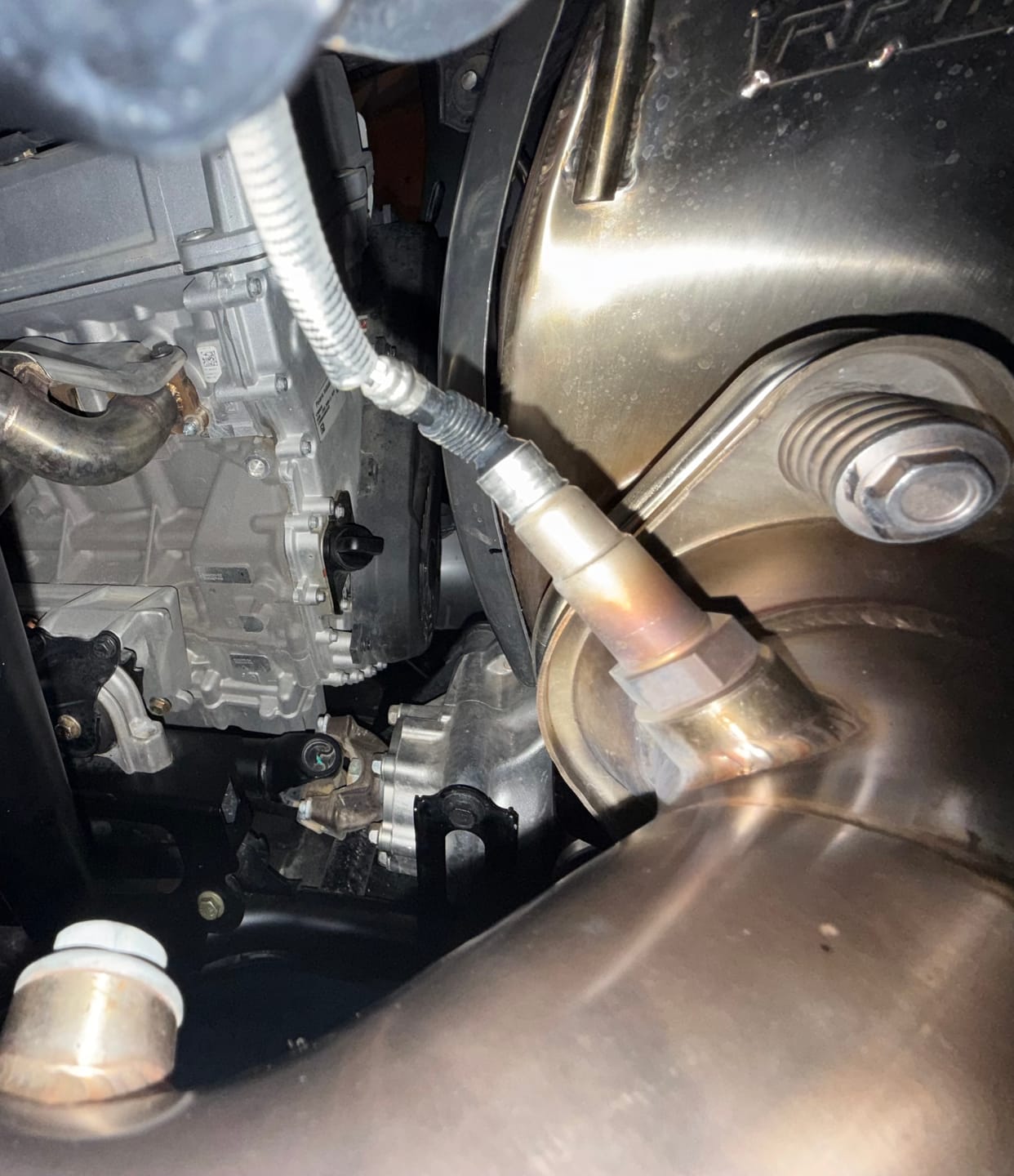 Customer photo review of RPM Polaris RZR Pro R Oil Filler Adapter Plate / Turbo Return