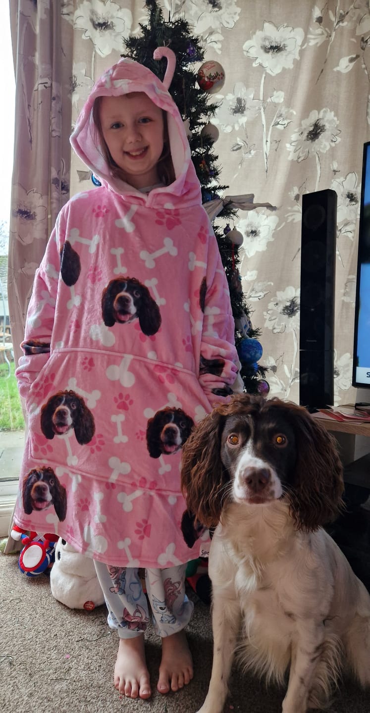 Customer photo review of Custom Dog Hoodie