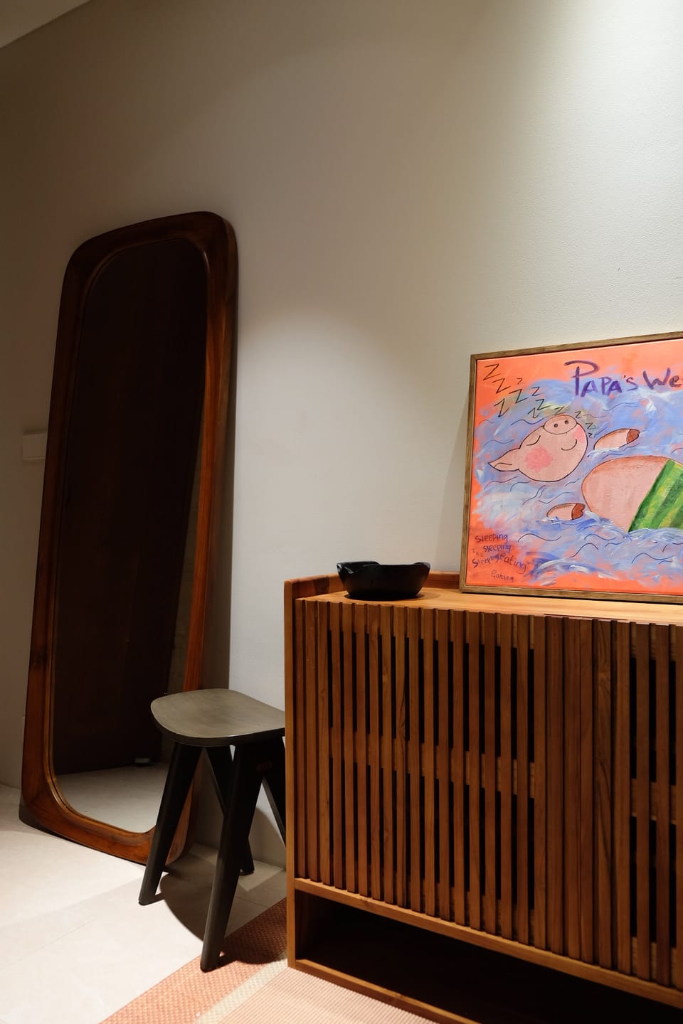 Customer photo review of Custom-Made | Medium Size Teak Shoe Cabinet