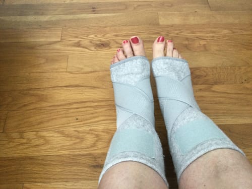 Customer photo review of Premium Bamboo Ankle Support