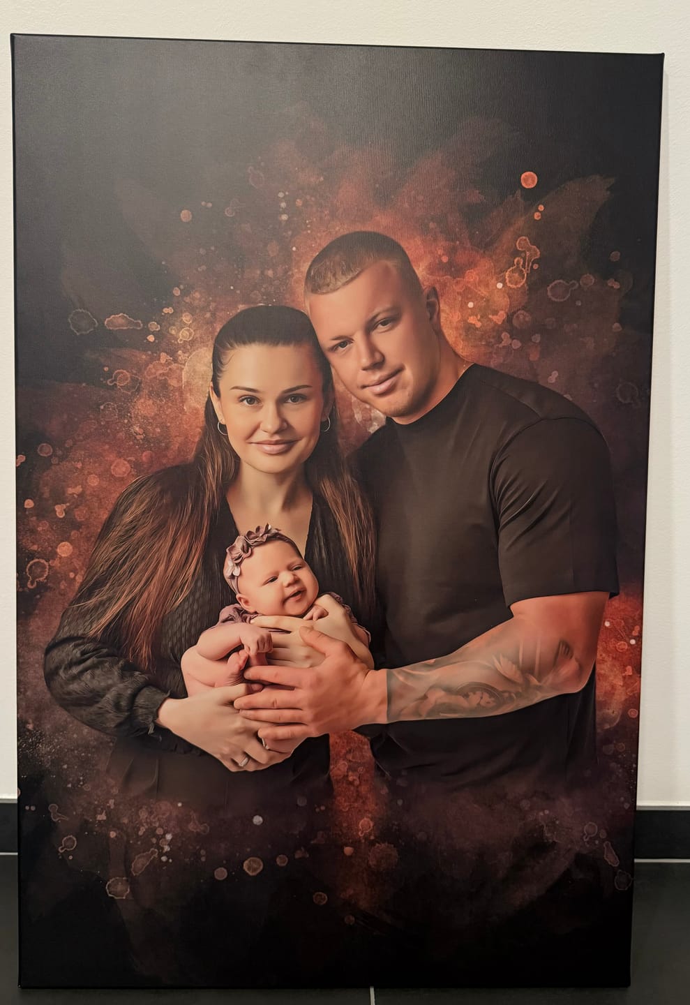 Customer photo review of Familien-Poster im Aquarell-Stil | personalisierbar