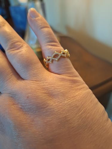Customer photo review of Crown of Thorns Statement Ring