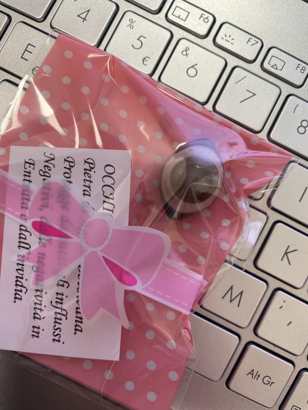 Customer photo review of Occhio di Shiva per la Protezione - Agata Botswana
