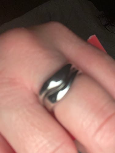Customer photo review of Curves Ring Set - Silver