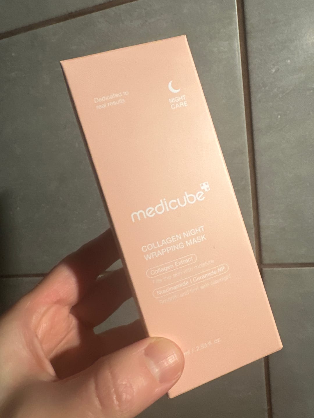Customer photo review of Nostiprinoša nakts maska sejai Medicube Collagen Night Wrapping Mask