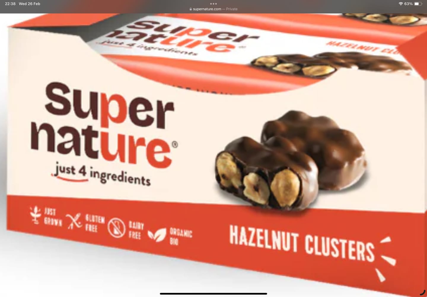 Customer photo review of Chocolate Hazelnut Clusters