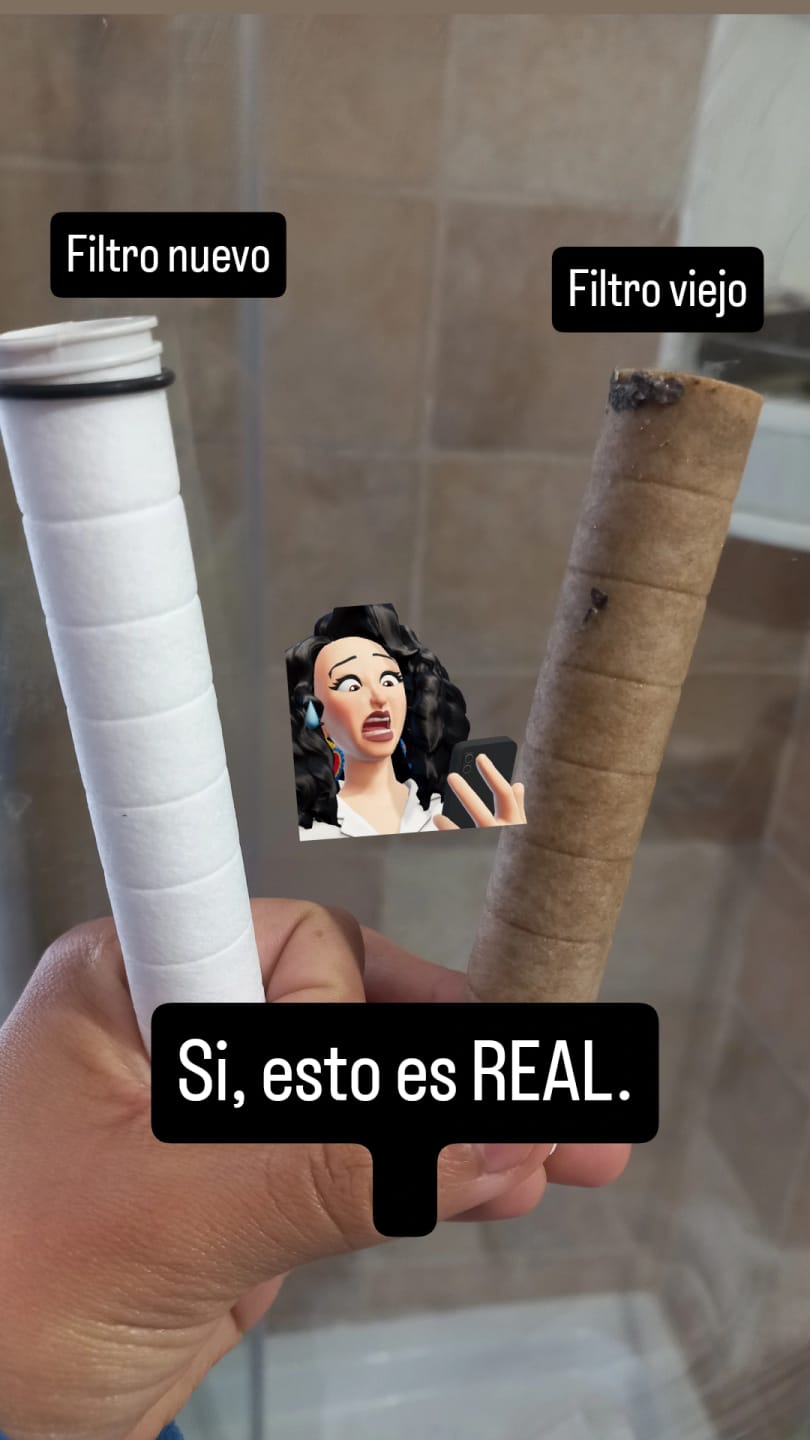 Customer photo review of Filtro de ducha de Vitacare Solutions