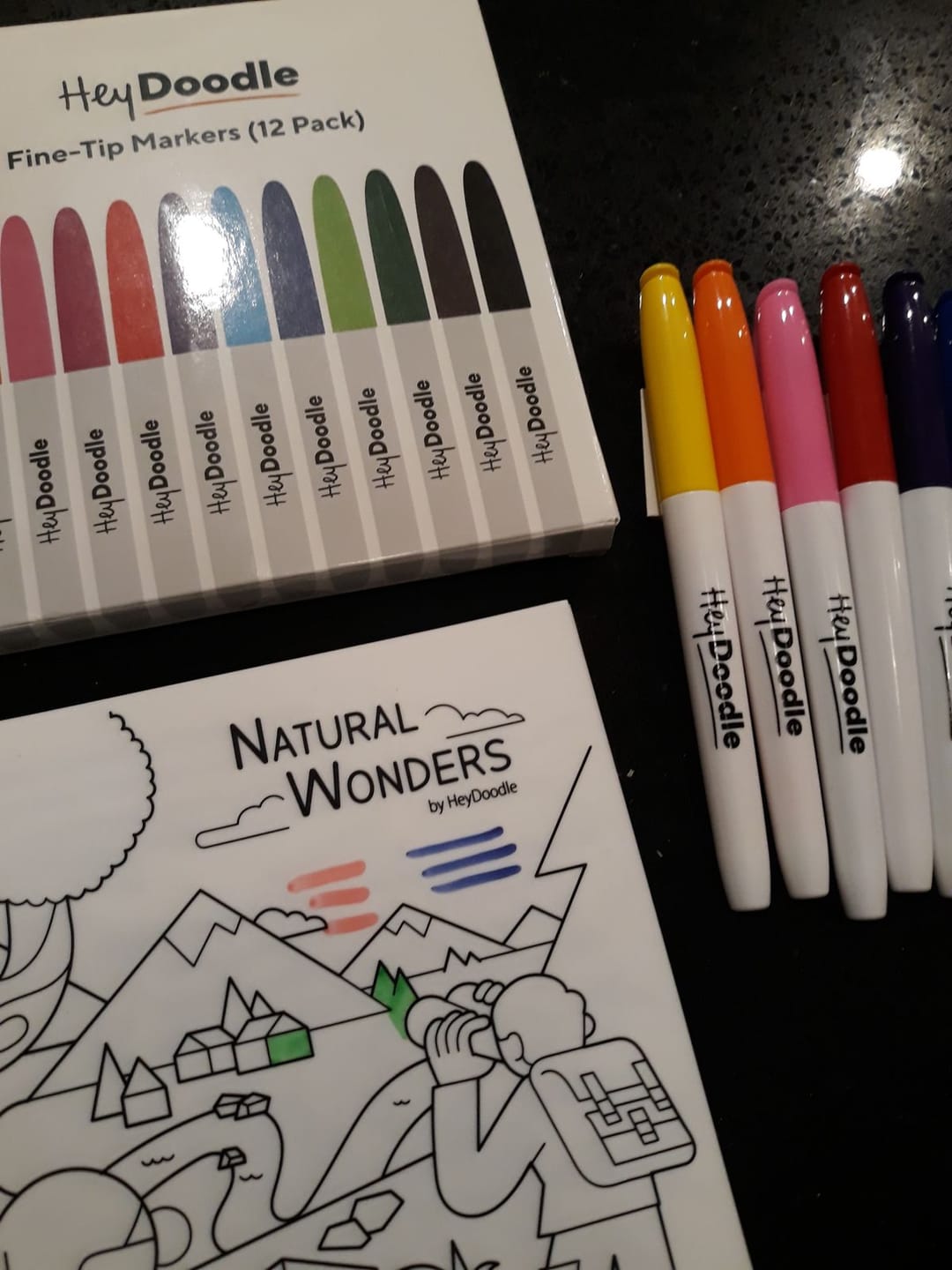 Customer photo review of Fine-Tip Colour Markers