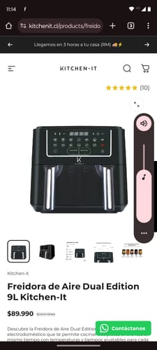 Customer photo review of Licuadora Smart System 1200W - 10 Velocidades Kitchen-it