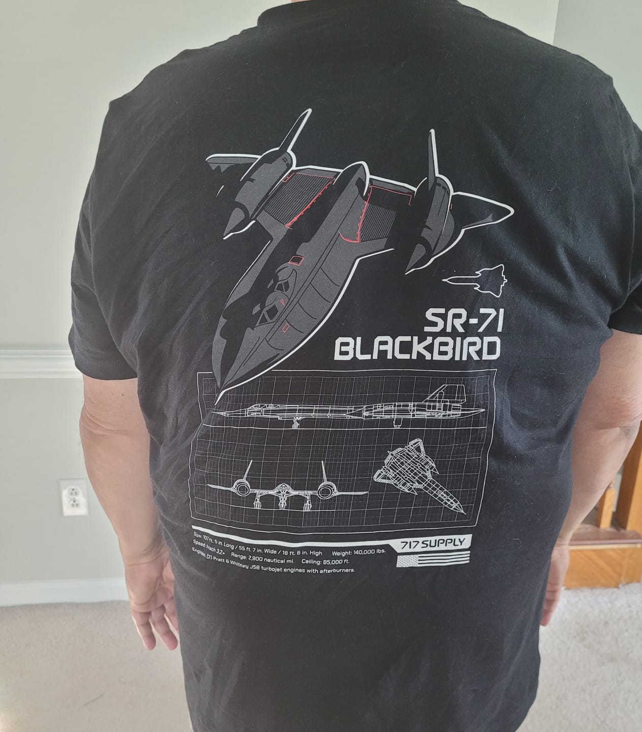 Customer photo review of SR-71 SHIRT