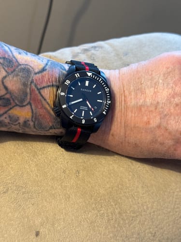 Customer photo review of Glomar Explorer - Hook & Loop Strap Striped - NEW