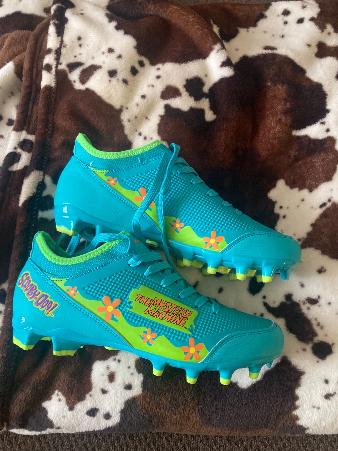 Customer photo review of Scooby-Doo Youth Football Cleats - Velocity 3.0 by Phenom Elite