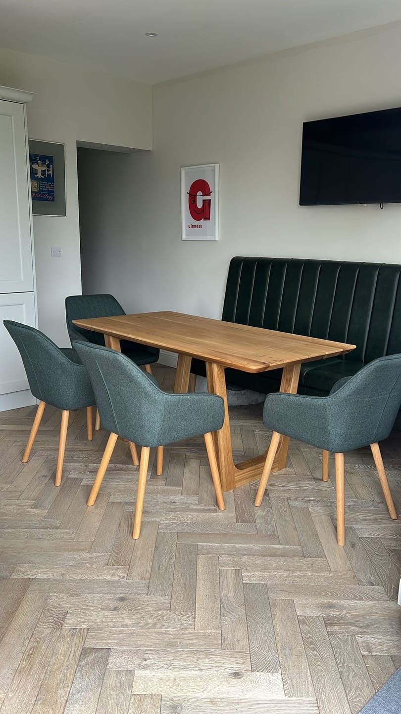 Customer photo review of Lilian Extendable Dining Table in Solid Oak