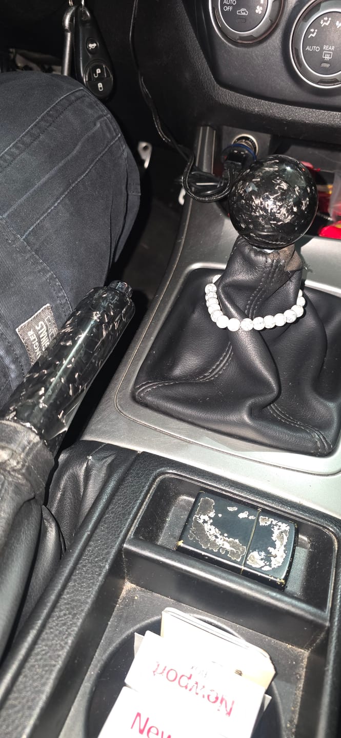 Customer photo review of 2008-2024 Subaru WRX/STi Forged Carbon Fiber Ebrake Handle 2013-20 BRZ/FR-S