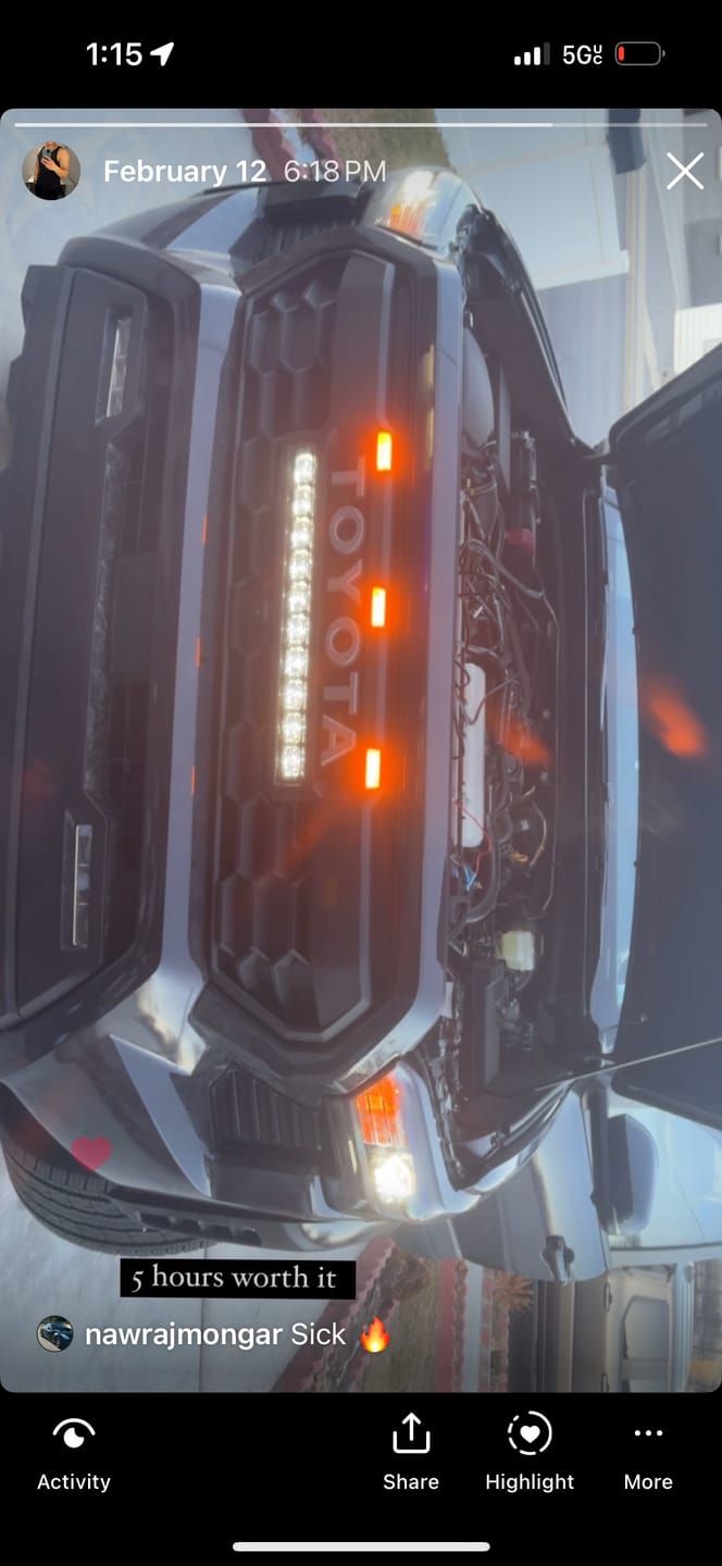 Customer photo review of 2024+ TOYOTA TACOMA TRD PRO STYLE GRILLE