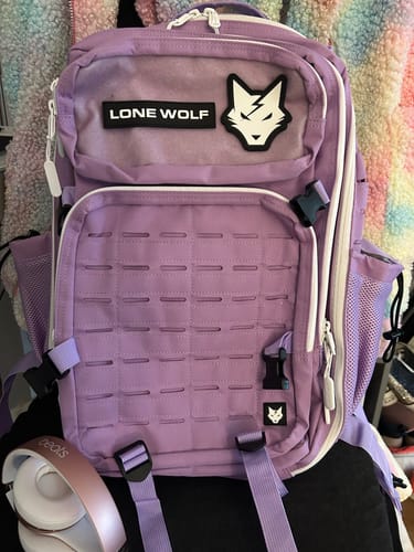 Customer photo review of Gen 3 Lavender 45L Backpack