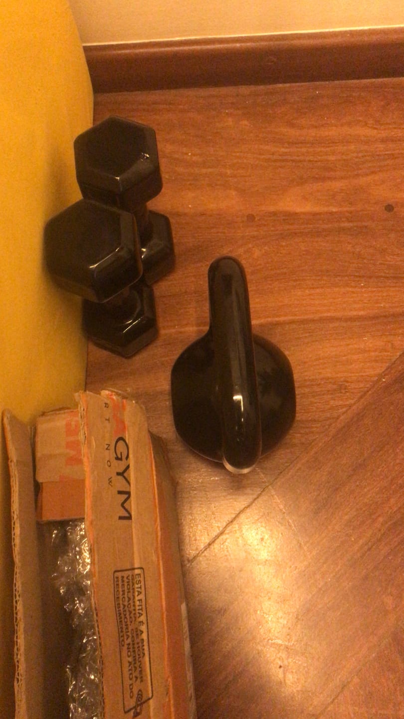 Customer photo review of Kettlebell Emborrachado