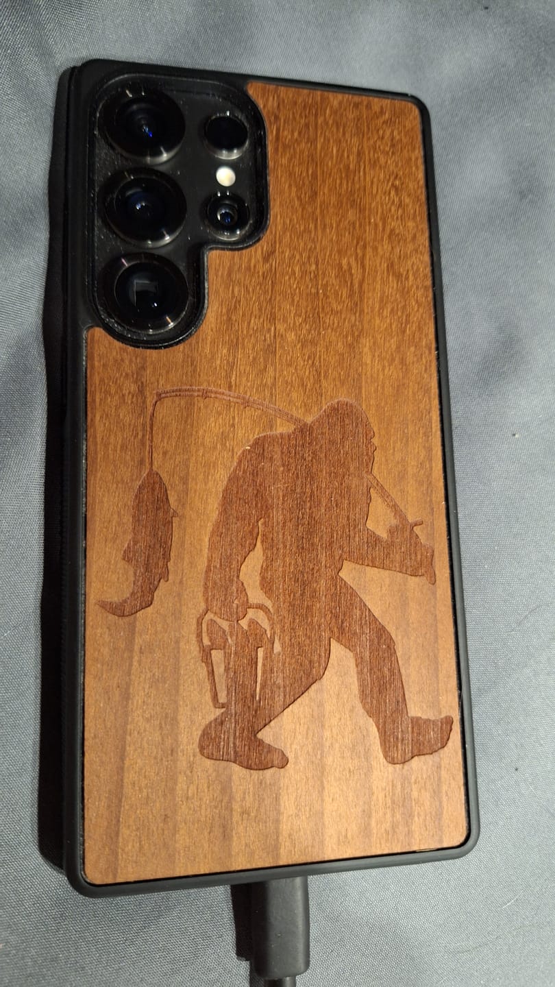 Customer photo review of Custom Sapele Samsung Galaxy Case