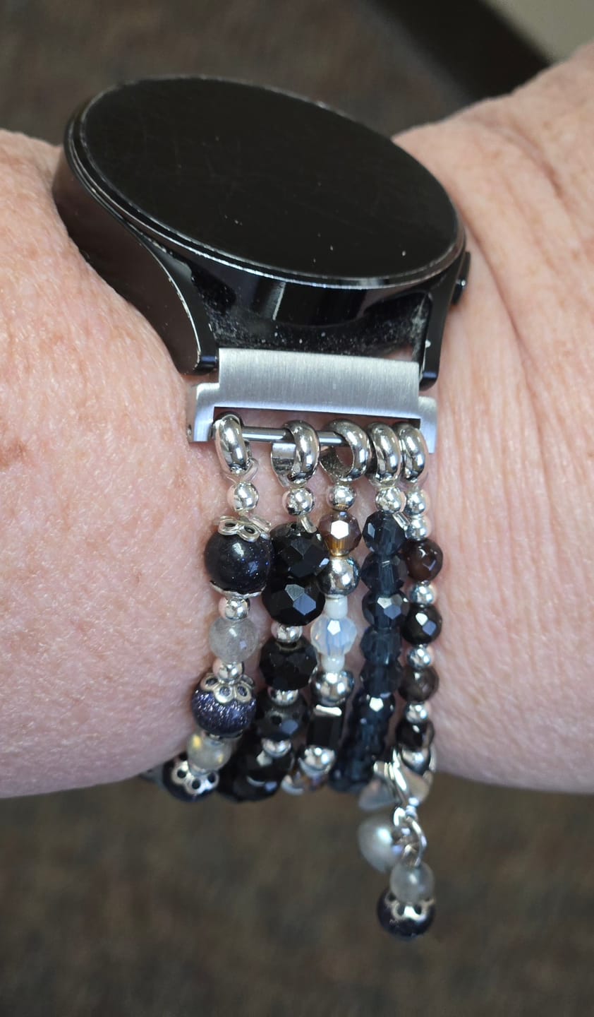 Customer photo review of Ethereal Frost Samsung Galaxy Stretch Watch Strap