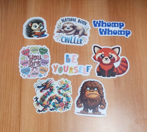 Customer photo review of KIDS STICKER CLUB | Monthly Subscription