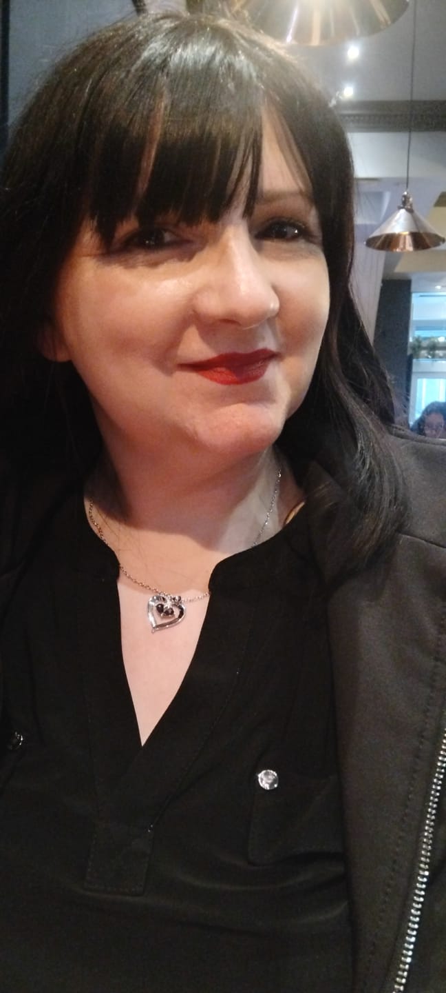 Customer photo review of Forever Love Birthstone & Diamond Heart Pendant Necklace