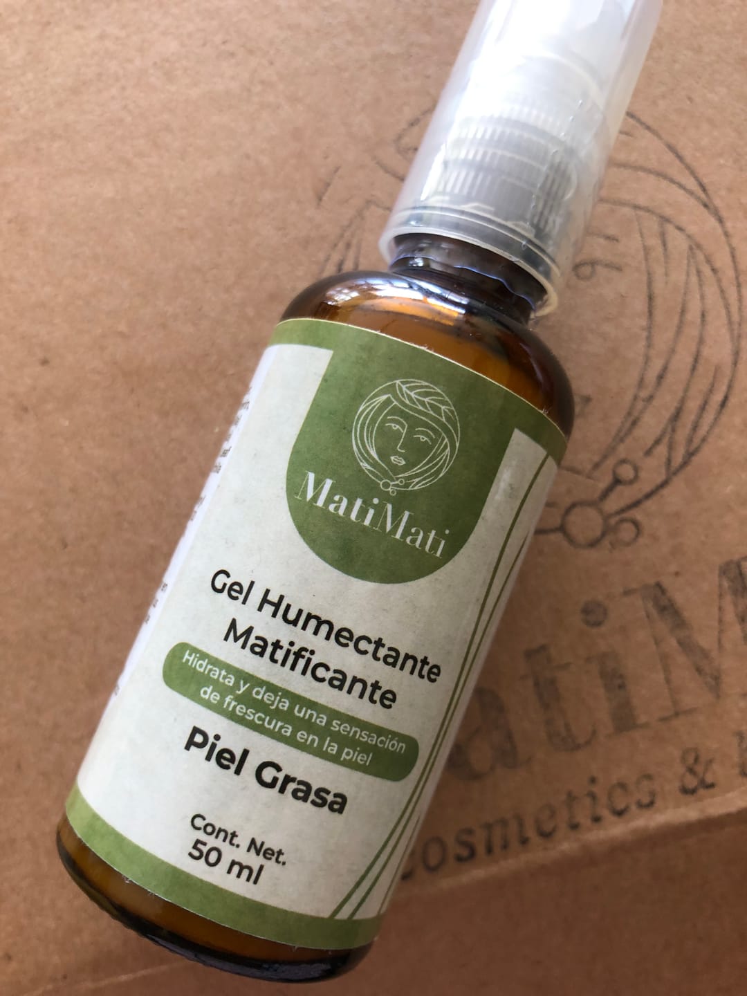 Customer photo review of Gel Humectante Matificante