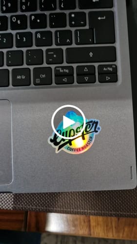 Customer video review of ¿Cuántos stickers quieres?