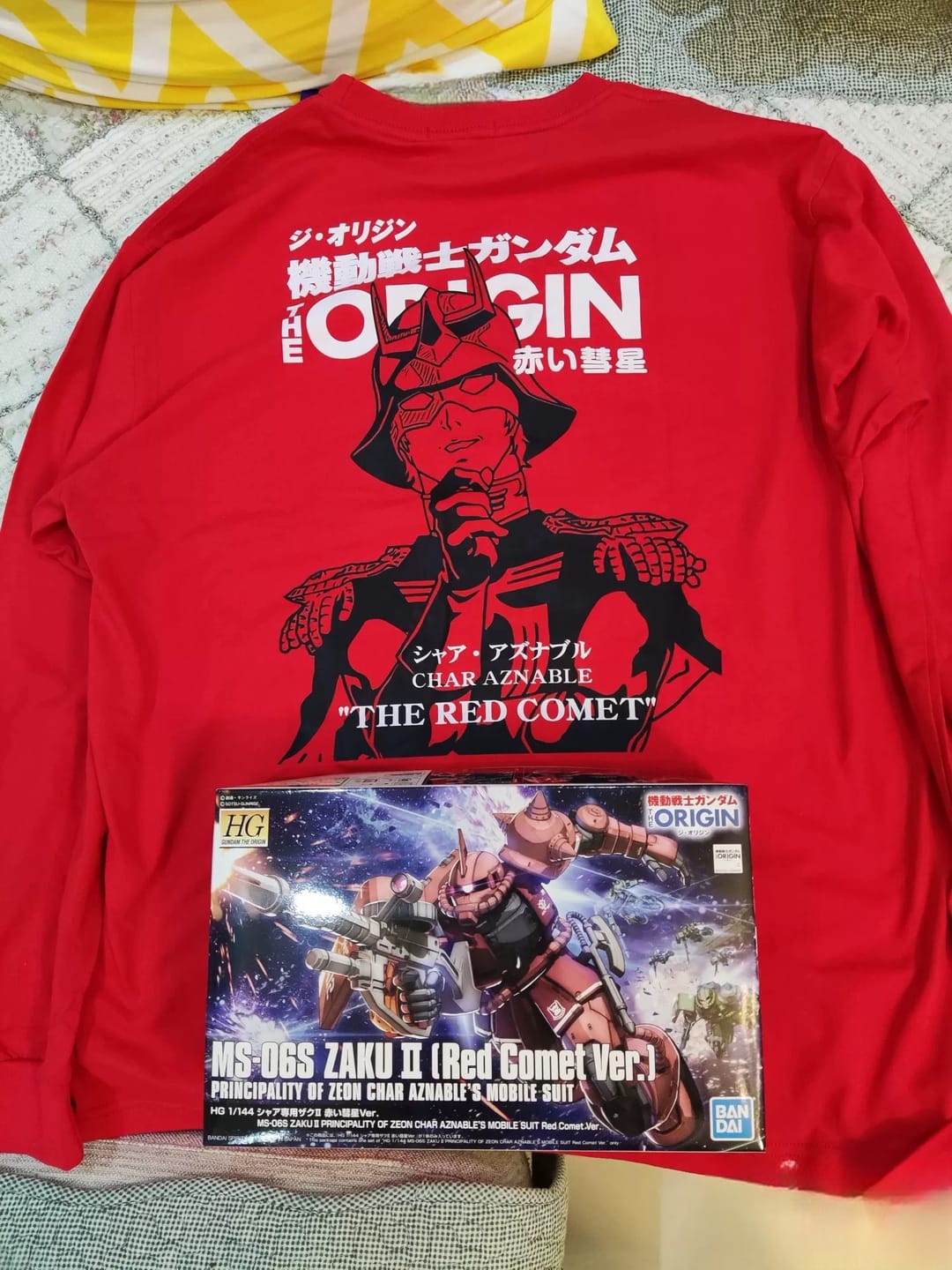 Customer photo review of Pure Cotton Mobile Suit Gundam "The Red Comet" Long Sleeve T-Shirt