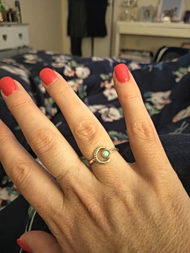 Customer photo review of "Sweet Moon" Ring