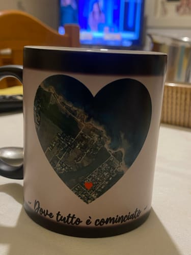 Customer photo review of Tazza magica personalizzata 325ml