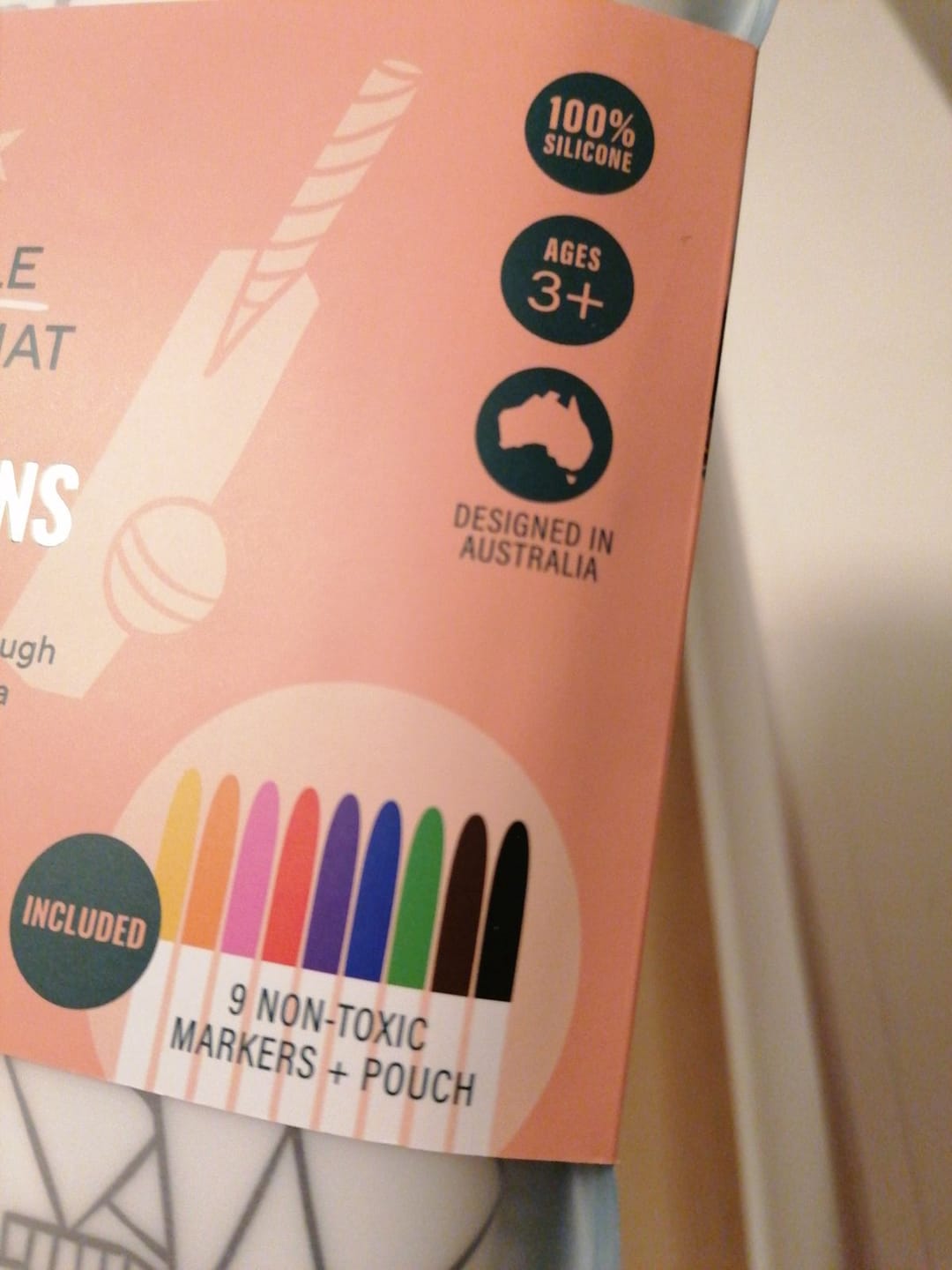 Customer photo review of Aussie Icons Classic Colouring & Doodle Mat