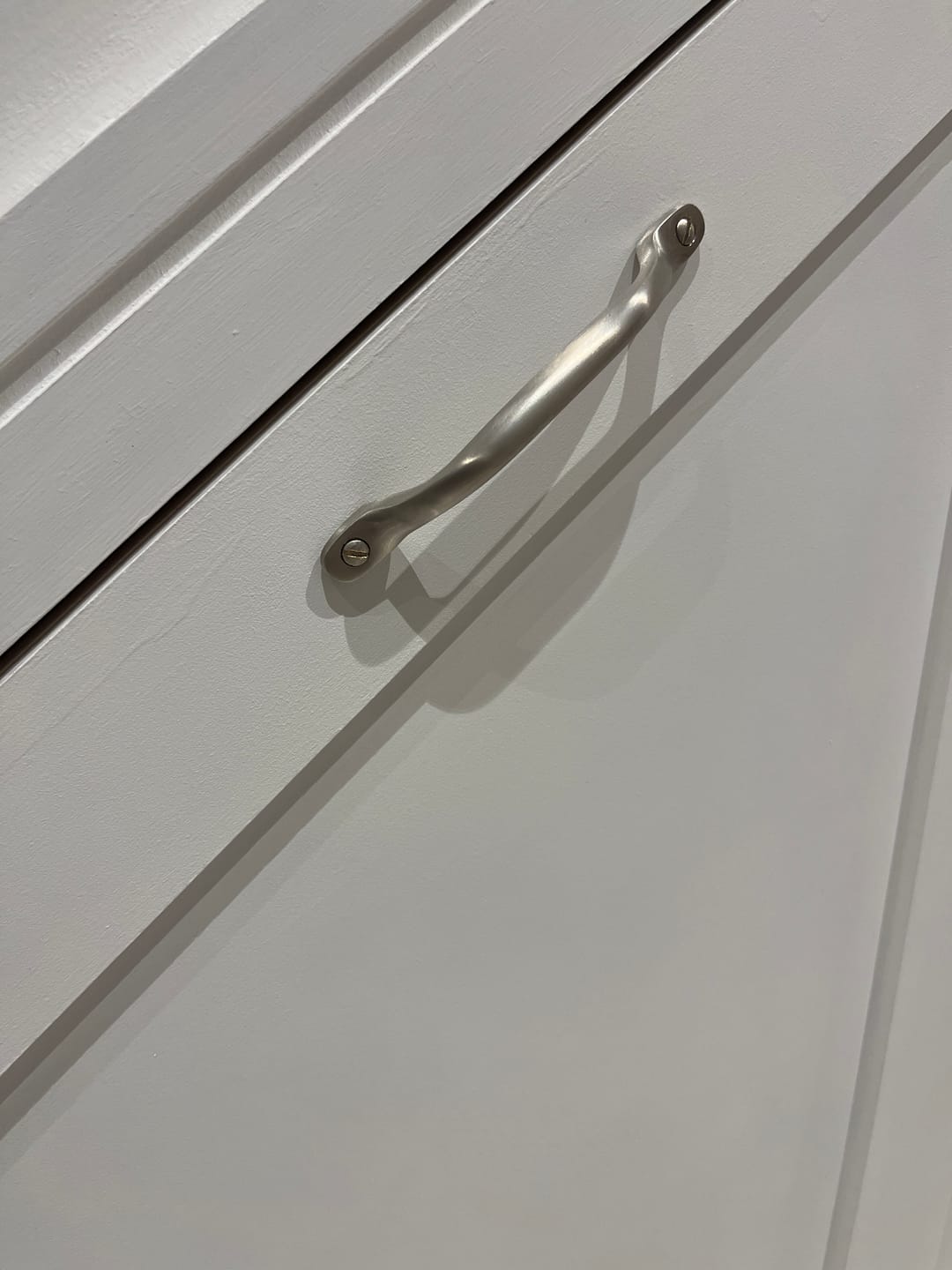 Customer photo review of Classic Brushed Satin Nickel Cupboard Handles