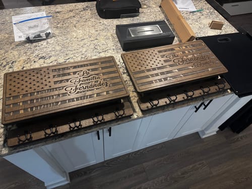 Customer photo review of FAMILY NAME ON FLAG - THE ___ FAMILY