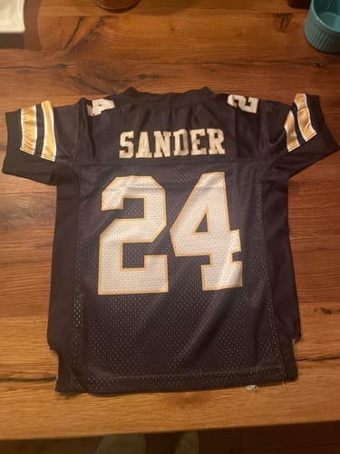 Customer photo review of Custom Pink White Classic Style Mesh Authentic Football Jersey