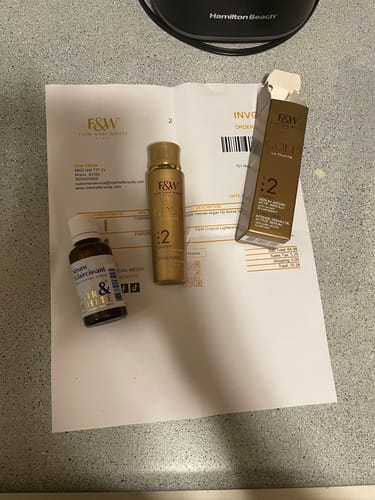 Customer photo review of Fair and White 2: Gold Intense Argan Oil Active Serum 30 ml / 1fl.oz