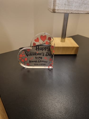 Customer photo review of Personalised Valentines Day Heart