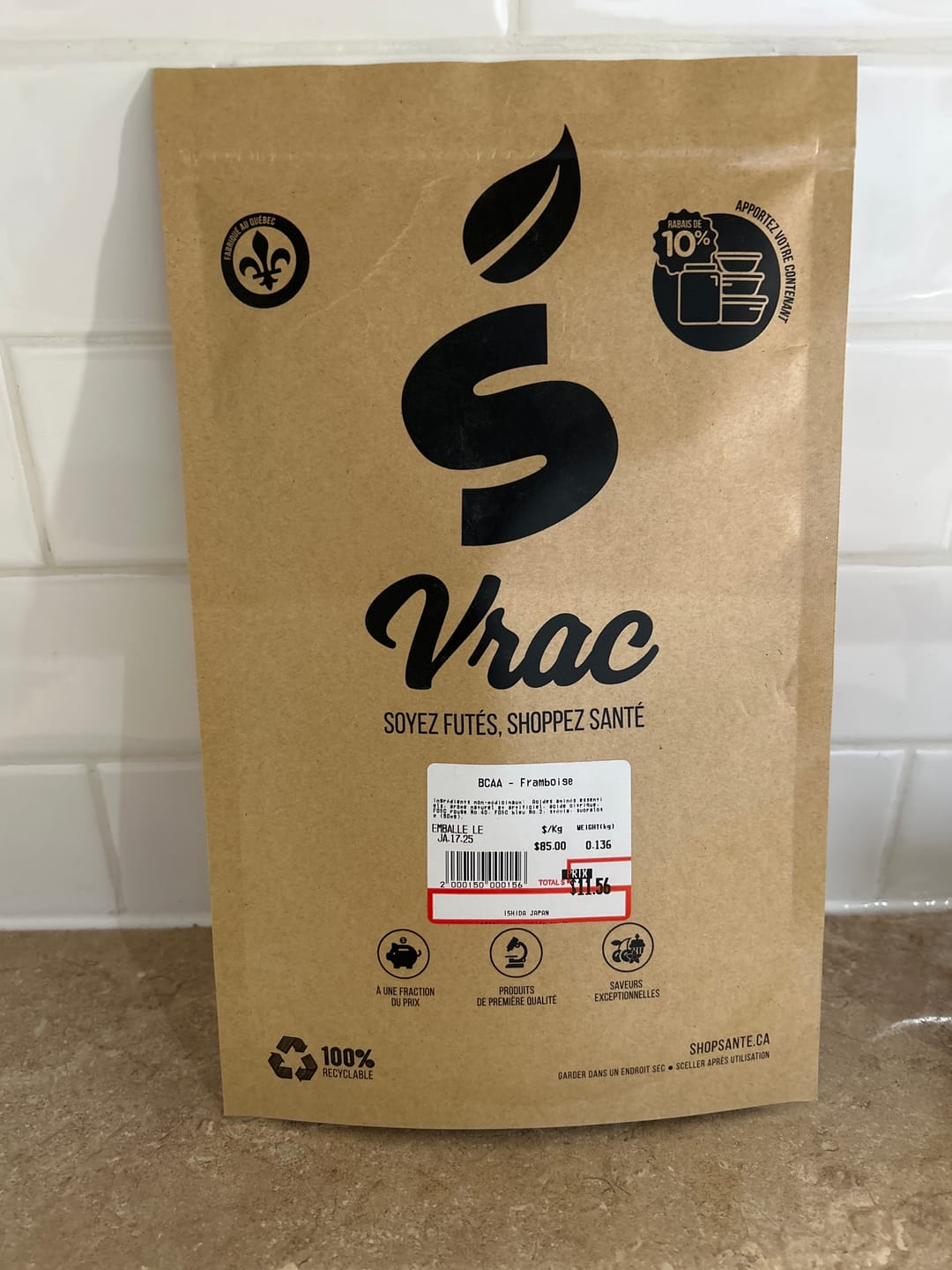Customer photo review of VRAC - Bcaa (100g)