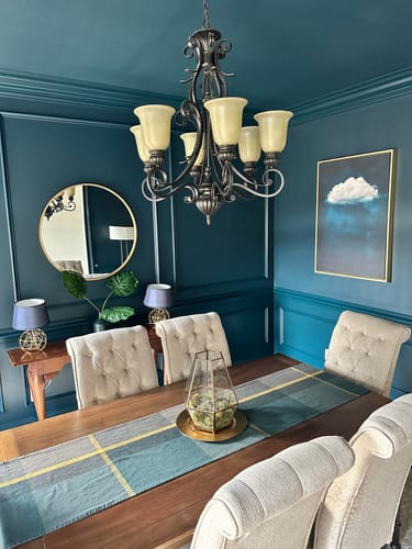 Customer photo review of Deep Blue Cloud Print