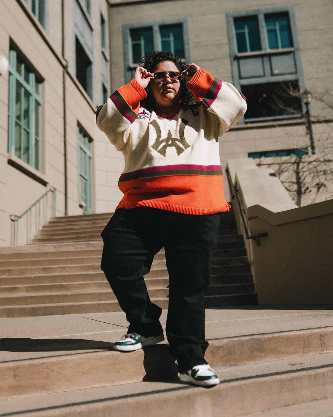 Customer photo review of Knit Hockey Jersey - Cream